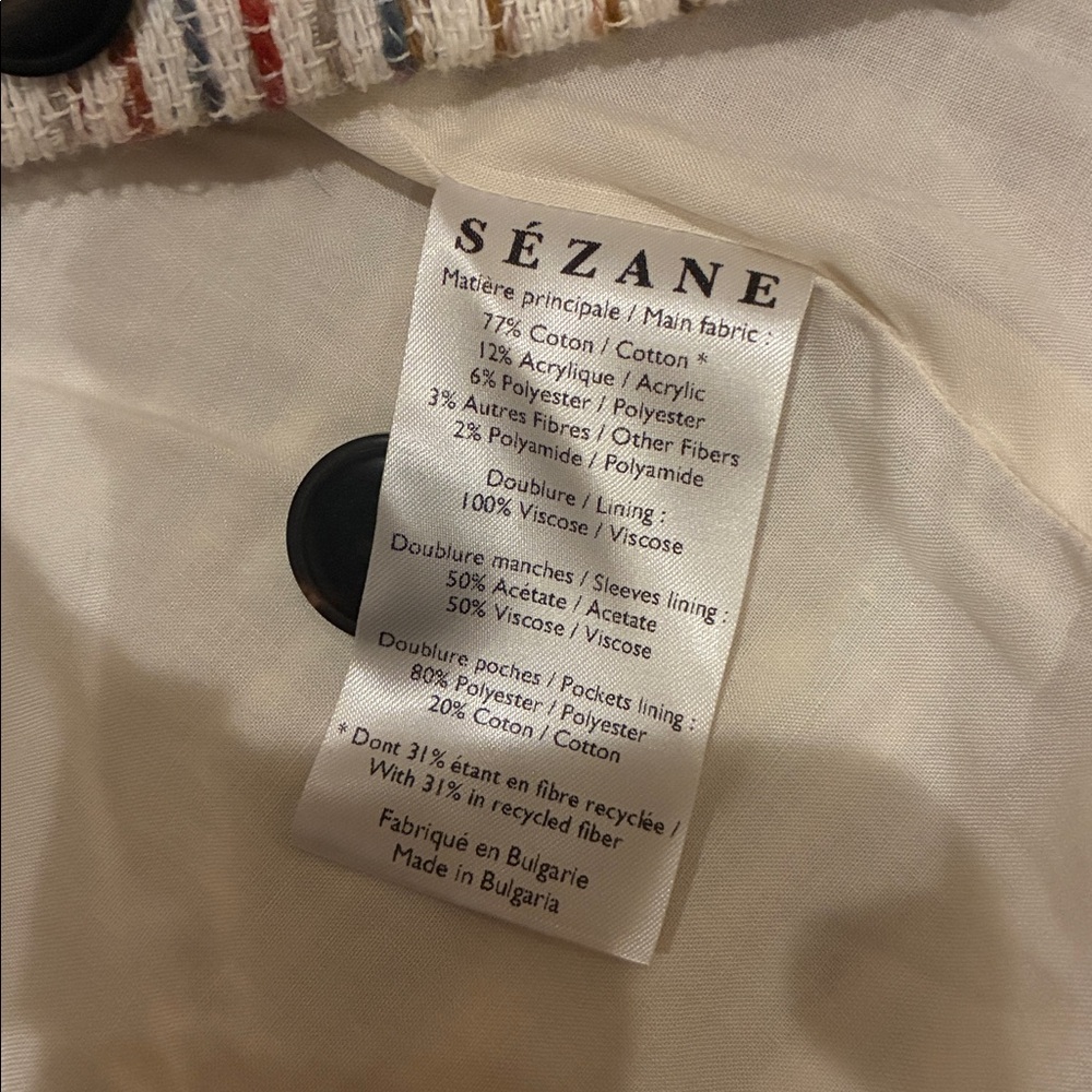 Sézane Will Jacket - Multicolor - XXS - Picture 5 of 5
